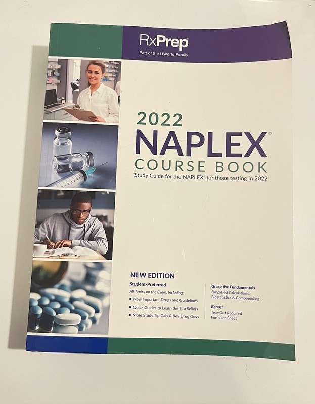 RxPrep 2022 NAPLEX Course Book by RxPrep (2021, Trade Paperback)