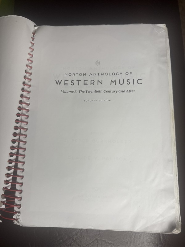 Norton Anthology of Western Music, Volume 3 by J. Peter Burkholder gallery