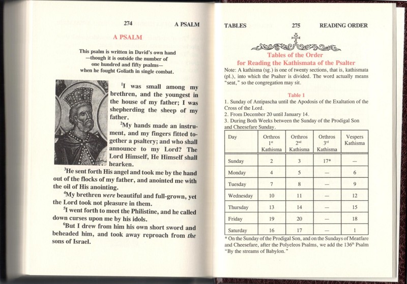 The Orthodox Psalter: the Psalterion According to the Seventy (Pocket Sized)-NEW gallery