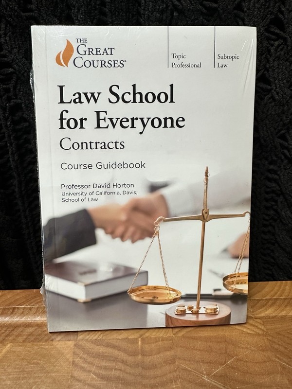 Great Courses : Law School for Everyone Contracts by Horton Book & DVDs – NEW