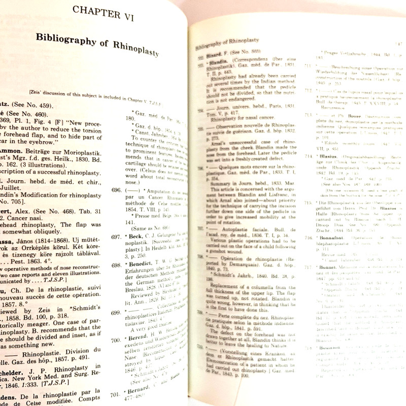 The Zeis Index and History of Plastic Surgery 900B.C. -1863 A.D. Book Hardcover gallery