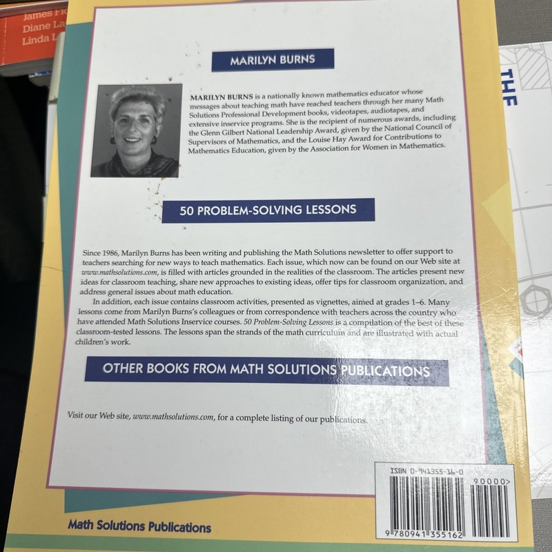 50 Problem-solving Lessons, Grades 1-6:- paperback, Marilyn Burns, 9780941355162
