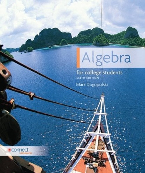Algebra for College Students Hardcover Mark Dugopolski