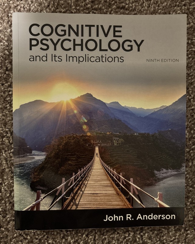 Cognitive Psychology and Its Implications by John Anderson (2020, Trade…