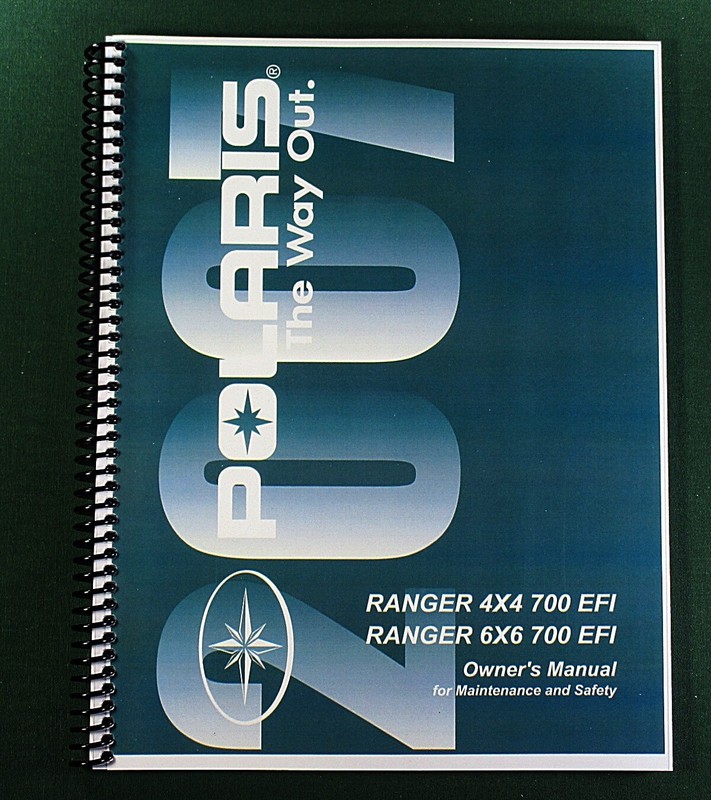 2007 Polaris Ranger 4×4 700 EFI Owner’s Manual: 134 Pages & Protective Covers!