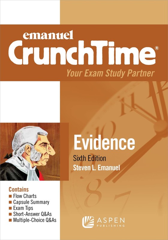 Emanuel CrunchTime for Evidence Emanuel, Steven L. paperback Very Good