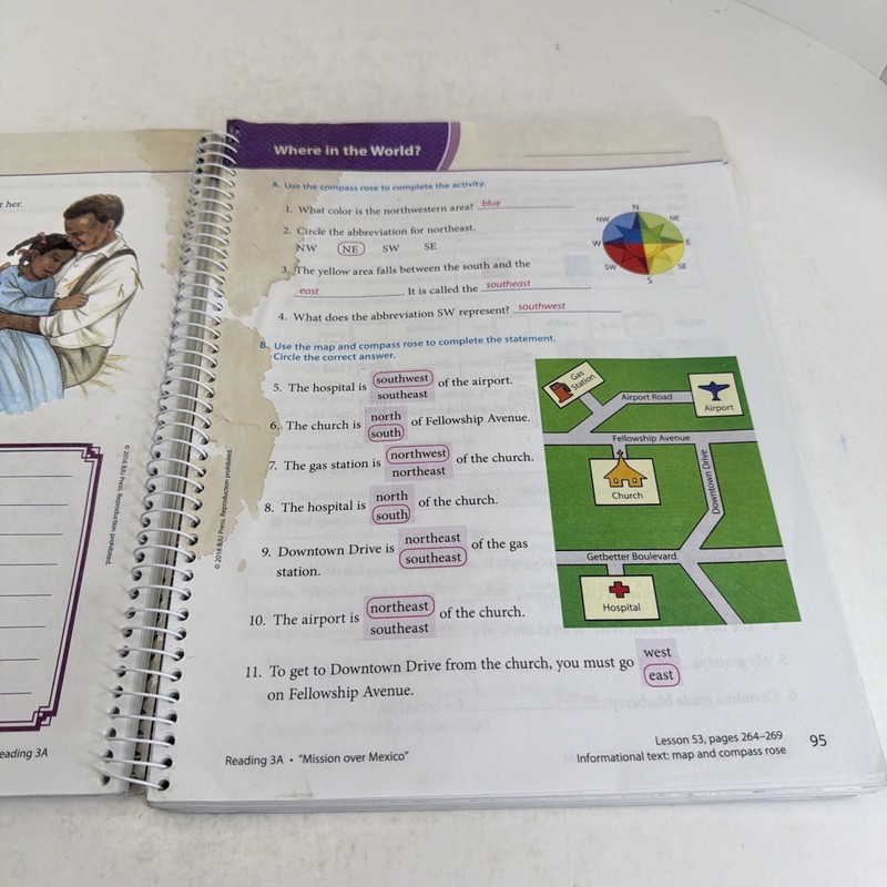 BJU Press Adventures in Reading 3 Worktext Answer Key Third Edition Paperback gallery