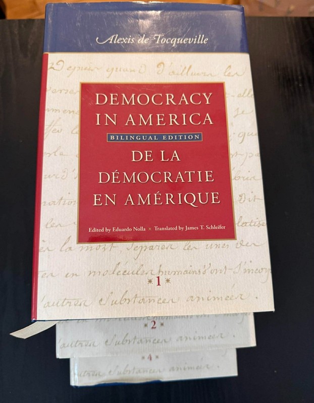 Democracy in America – Volumes 1, 2 & 4 only. (NO Vol. 3)