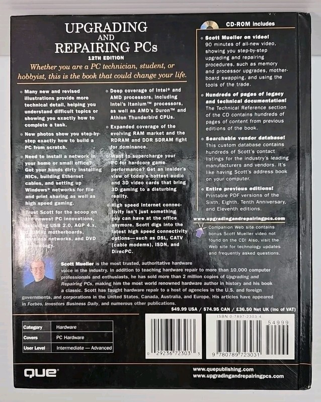 Upgrading and Repairing PCs (with CD-ROM) - Hardcover - VERY GOOD gallery