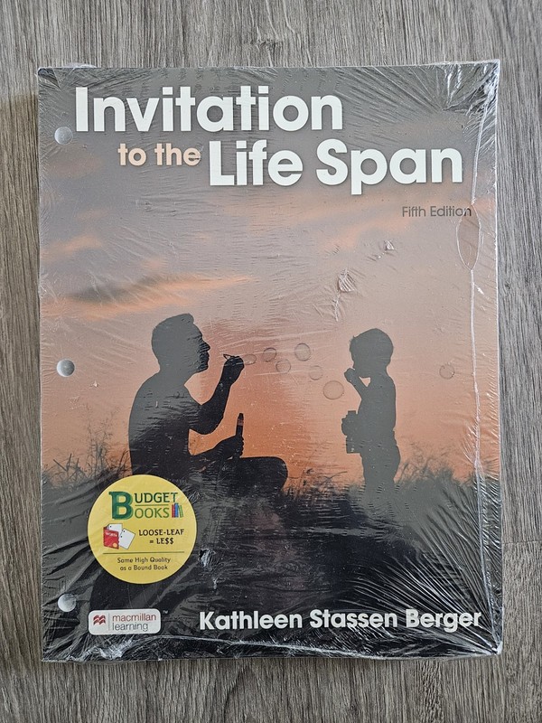Invitation to the Life Span – Looseleaf Berger Kathleen – Fifth Edition NEW