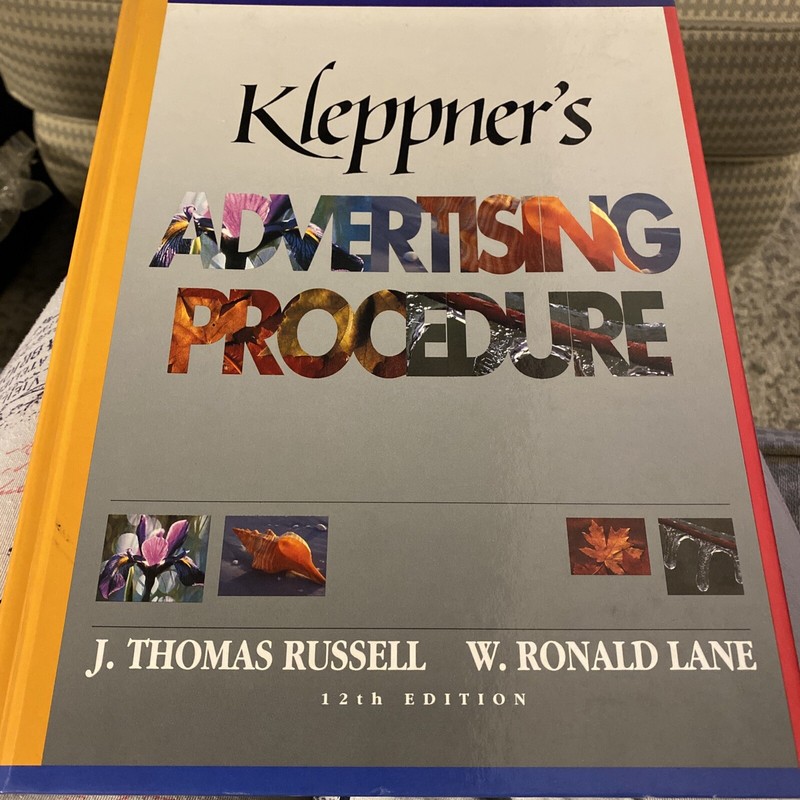 Kleppner’s Advertising Procedure by Ronald Lane