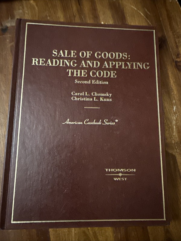 Sale of Goods : Reading and Applying the Code Hardcover
