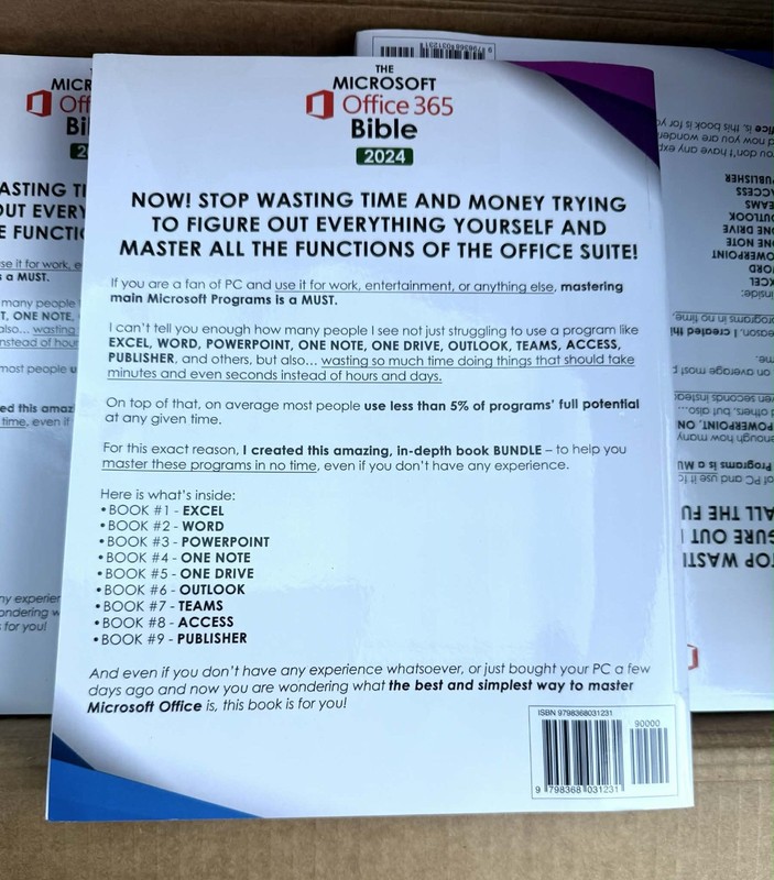 Microsoft 365 11 Books in 1 Ultimate Guide Excel Word Office Bible gallery