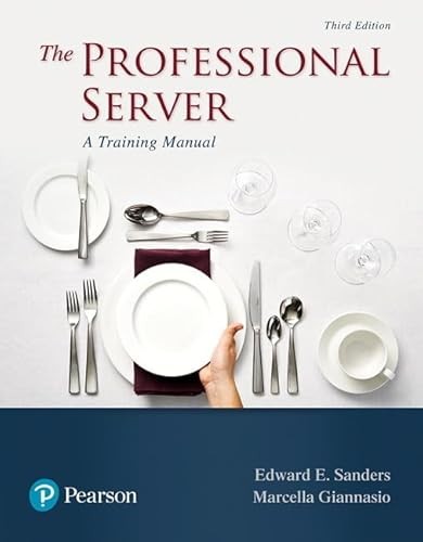The Professional Server: A Training Manual