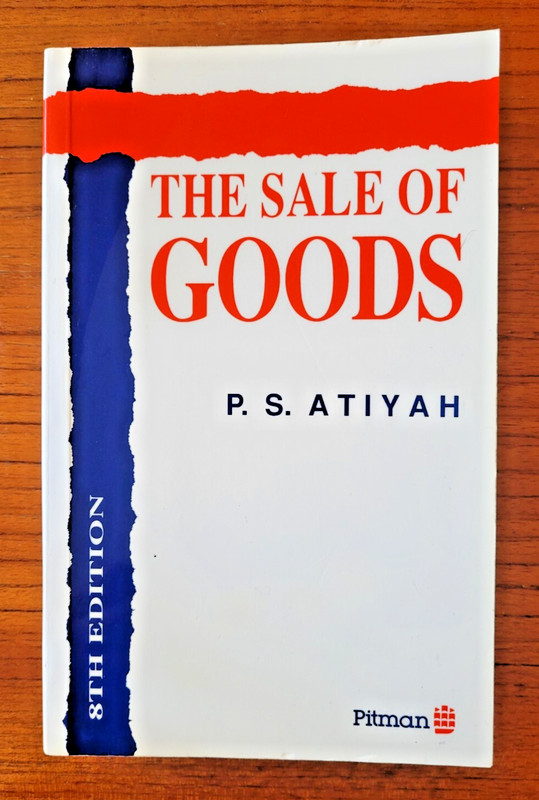 The Sale of Goods by P. S. Atiyah, 8th edition 1992 reprint paperback