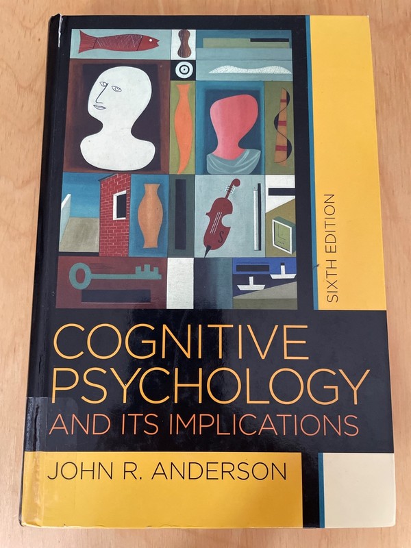 Cognitive Psychology and its Implications by Anderson, John (2004, Hardcover)